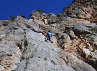 Llegando a la cima del monte